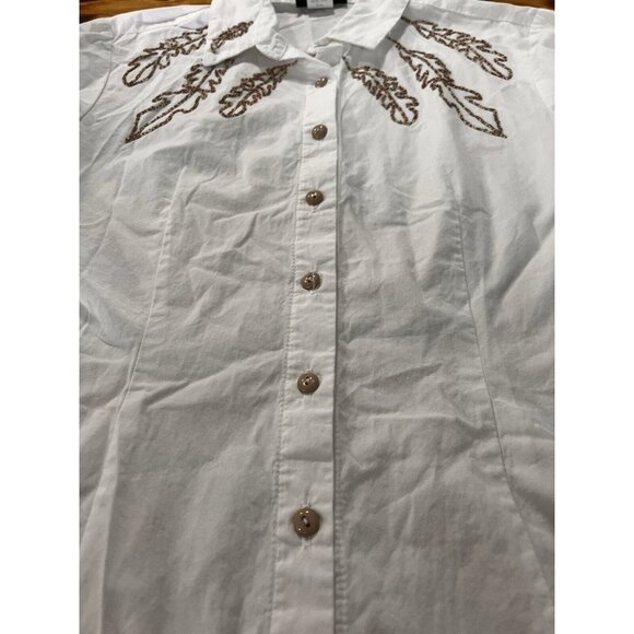 Vtg Rough Rider Circle T Women's Medium Western Shirt‎ Button Southwestern Aztec - Picture 6 of 13